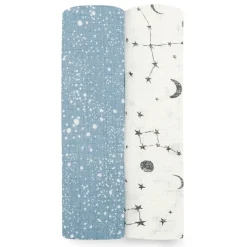 essentials silky soft swaddle blanket 2 pack