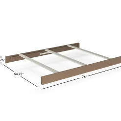 F06464 Full-Size Bed Rail Dusty Heather