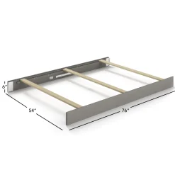 F06434 Full-Size Bed Rail Lunar Grey