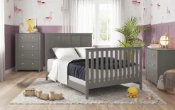 F06401 Full-Size Bed Rail Lunar Gray