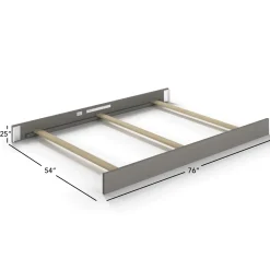 F06401 Full-Size Bed Rail Lunar Gray