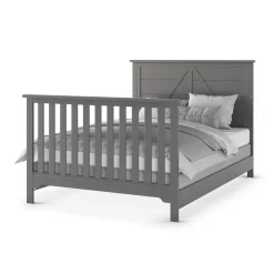 F06401 Full-Size Bed Rails, Brushed Pebble