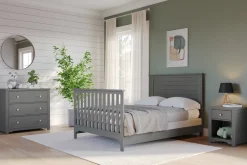 F06401 Full-Size Bed Rails, Brushed Pebble