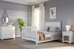 F06401 Full-Size Bed Rails, Brushed Cotton