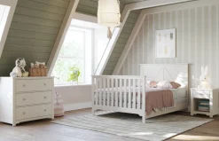 F06401 Full-Size Bed Rails, Brushed Cotton