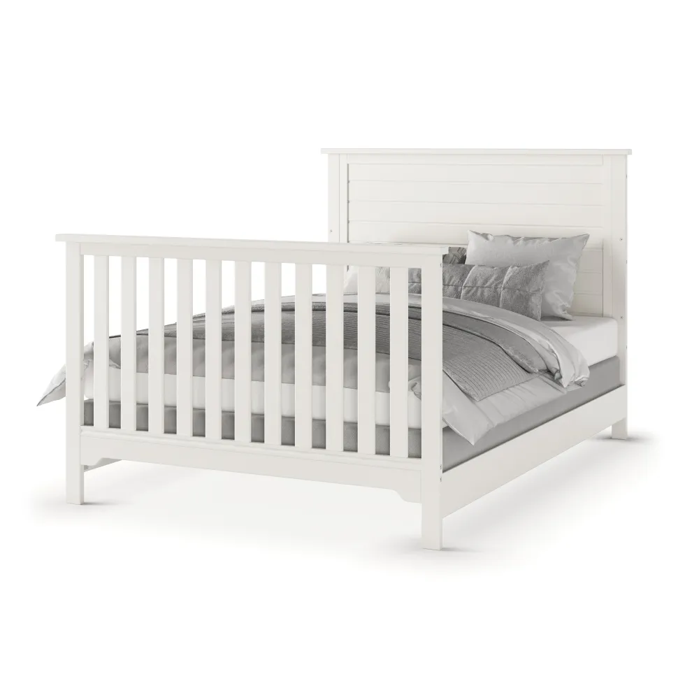 F06401 Full-Size Bed Rails, Brushed Cotton