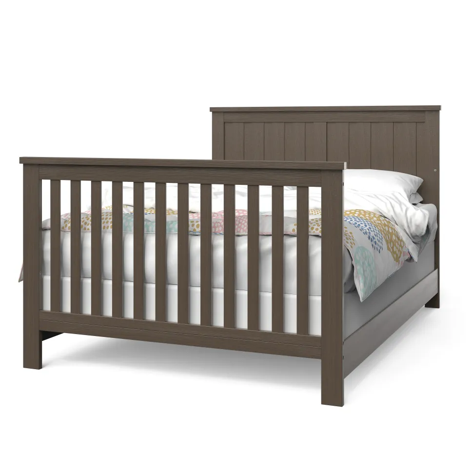 F06401 Full-Size Bed Rails, Brushed Truffle