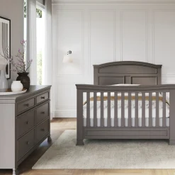 F06424 Full-Size Bed Rails, Chelsea Gray