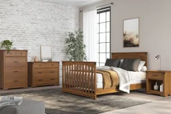 F06424 Full-Size Bed Rails, Coach Cherry