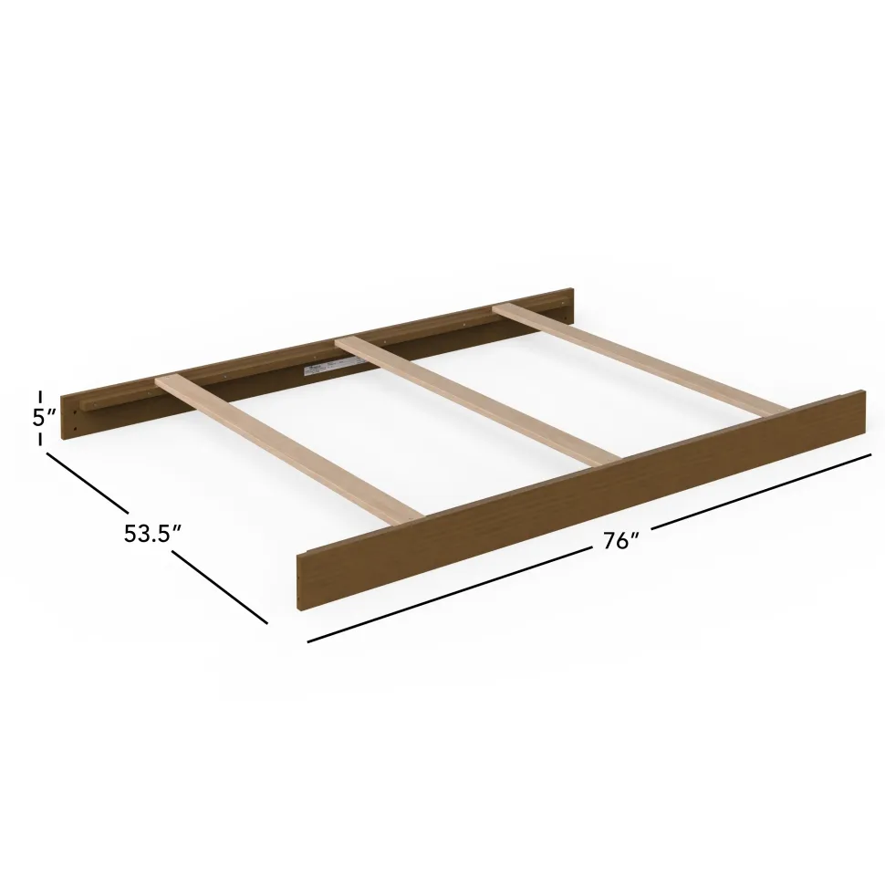 F06474 Full-Size Bed Rails, Cocoa Bean