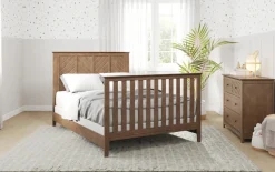 F06401 Full-Size Bed Rails, Cocoa Bean