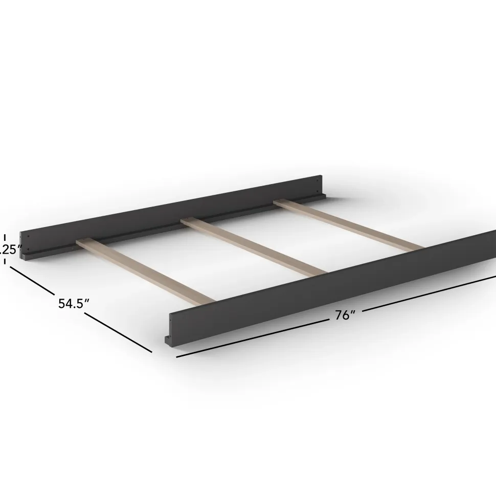 F06454 Full-Size Bed Rails, Cool Gray