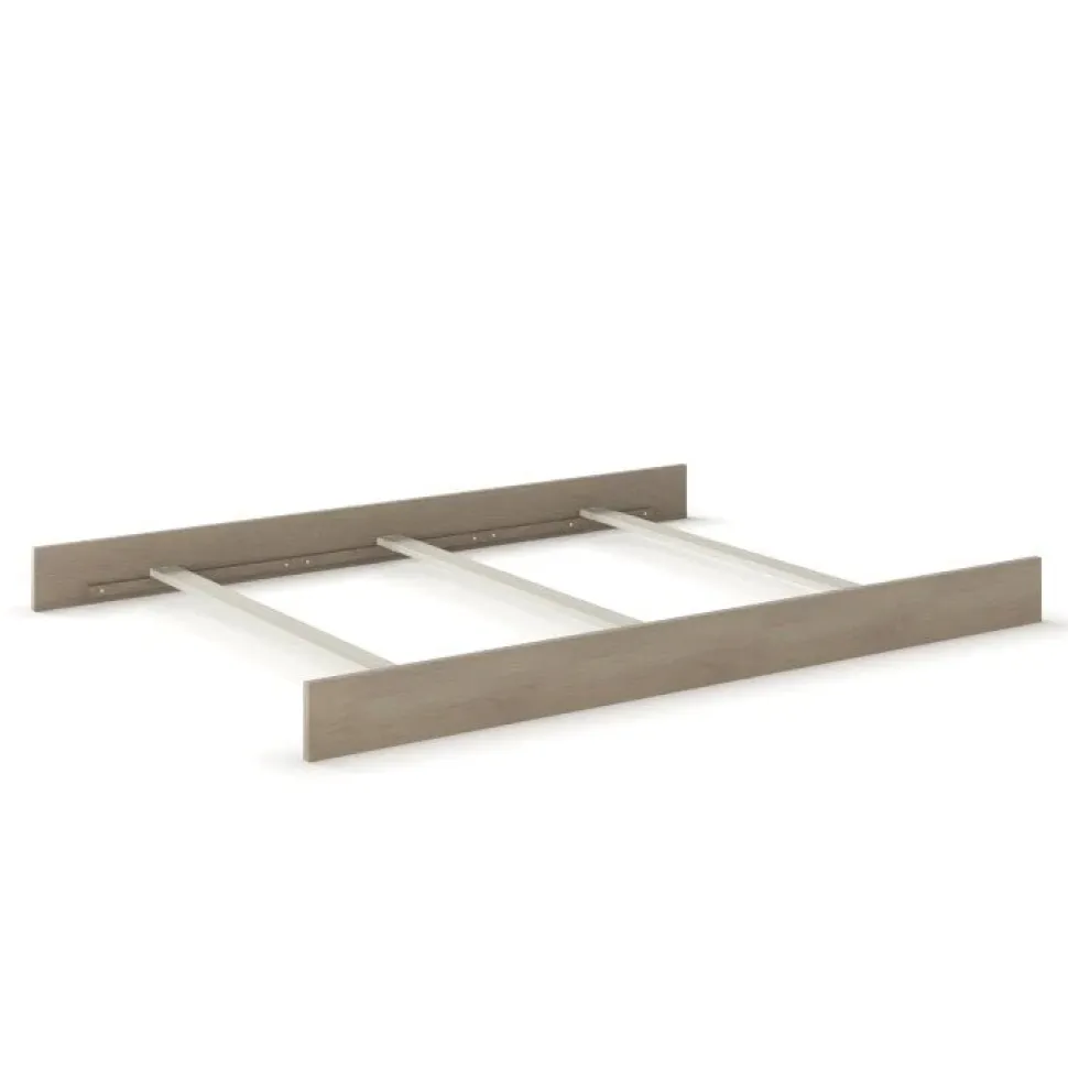 F06424 Full-Size Bed Rails, Crescent Grey