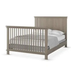 F06424 Full-Size Bed Rails, Crescent Grey