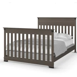 F06474 Full-Size Bed Rails, Dapper Gray
