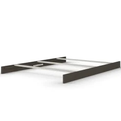 F06474 Full-Size Bed Rails, Dapper Gray