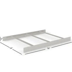 F06401 Full-Size Bed Rails, Gentle Gray