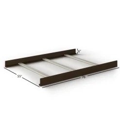F06454 Full-Size Bed Rails, Jamocha