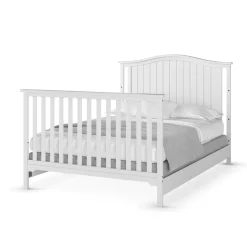 F06401 Full-Size Bed Rails, Matte White