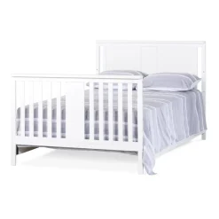 F06401 Full-Size Bed Rails, Matte White