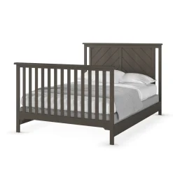 F06401 Full-Size Bed Rails, Matte White