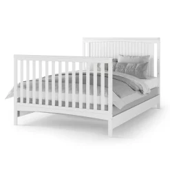 F06401 Full-Size Bed Rails, Matte White