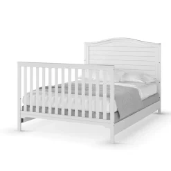 F06401 Full-Size Bed Rails, Matte White