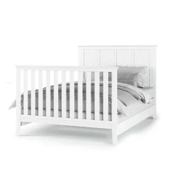 F06401 Full-Size Bed Rails, Matte White