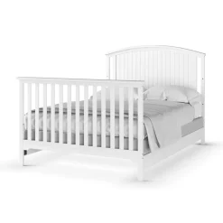 F06401 Full-Size Bed Rails, Matte White