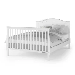 F06454 Full-Size Bed Rails, Matte White
