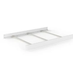 F06454 Full-Size Bed Rails, Matte White