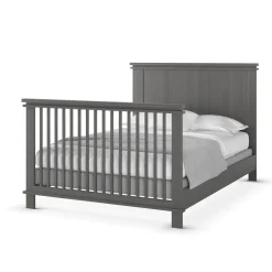F06424 Full-Size Bed Rails, Midnight Grey