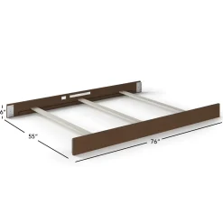 F06424 Full-Size Bed Rails, Toasted Chestnut
