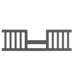 F09514 Toddler Guard Rail, Cool Gray