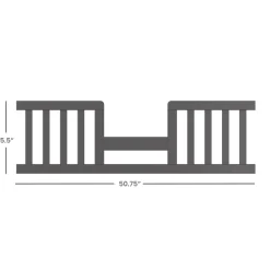 F09514 Toddler Guard Rail, Cool Gray