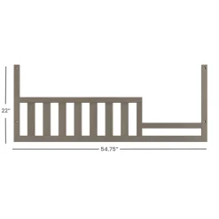 F09554 Toddler Guard Rail, Crescent Gray