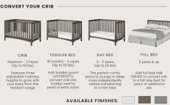F09501 Toddler Guard Rail, Dapper Gray