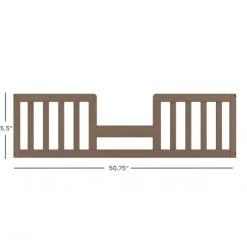 F09514 Toddler Guard Rail, Dusty Heather