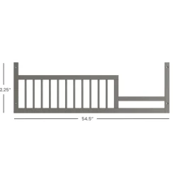 F09502 Toddler Guard Rail, Lunar Gray
