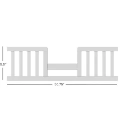 F09514 Toddler Guard Rail, Matte White