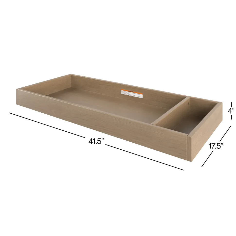 F01792 Universal Changing Table Topper, Nutmeg