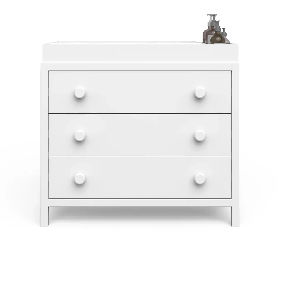 F01792 Universal Changing Table Topper, Matte White
