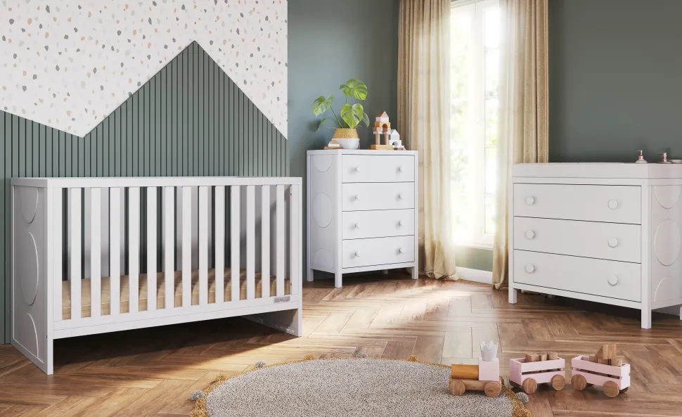 F01792 Universal Changing Table Topper, Matte White