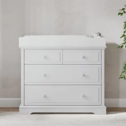 F01792 Universal Changing Table Topper, Matte White