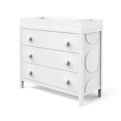 F01792 Universal Changing Table Topper, Matte White