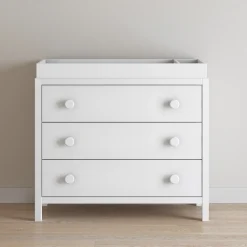 F01792 Universal Changing Table Topper, Matte White