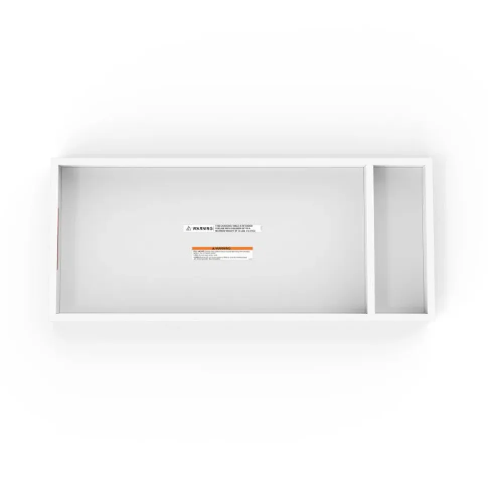F01792 Universal Changing Table Topper, Matte White
