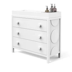 F01792 Universal Changing Table Topper, Matte White
