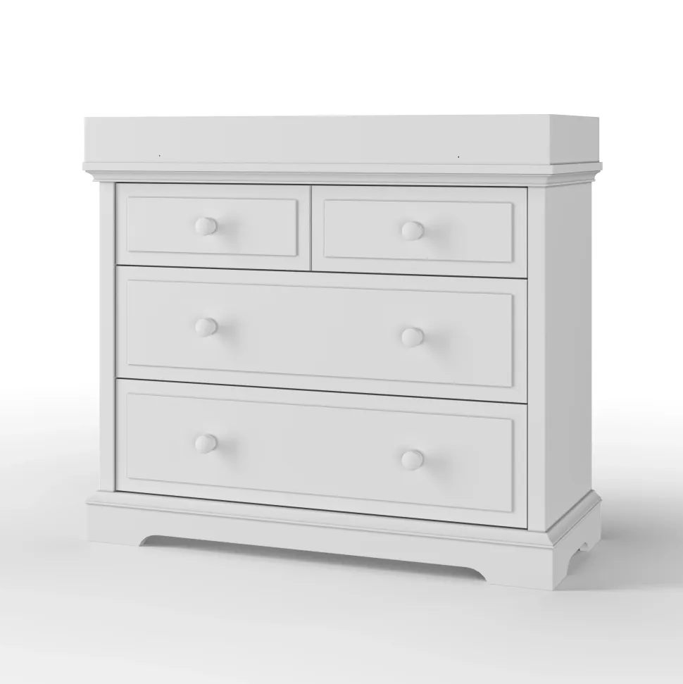 F01792 Universal Changing Table Topper, Matte White