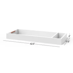F01792 Universal Changing Table Topper, Matte White